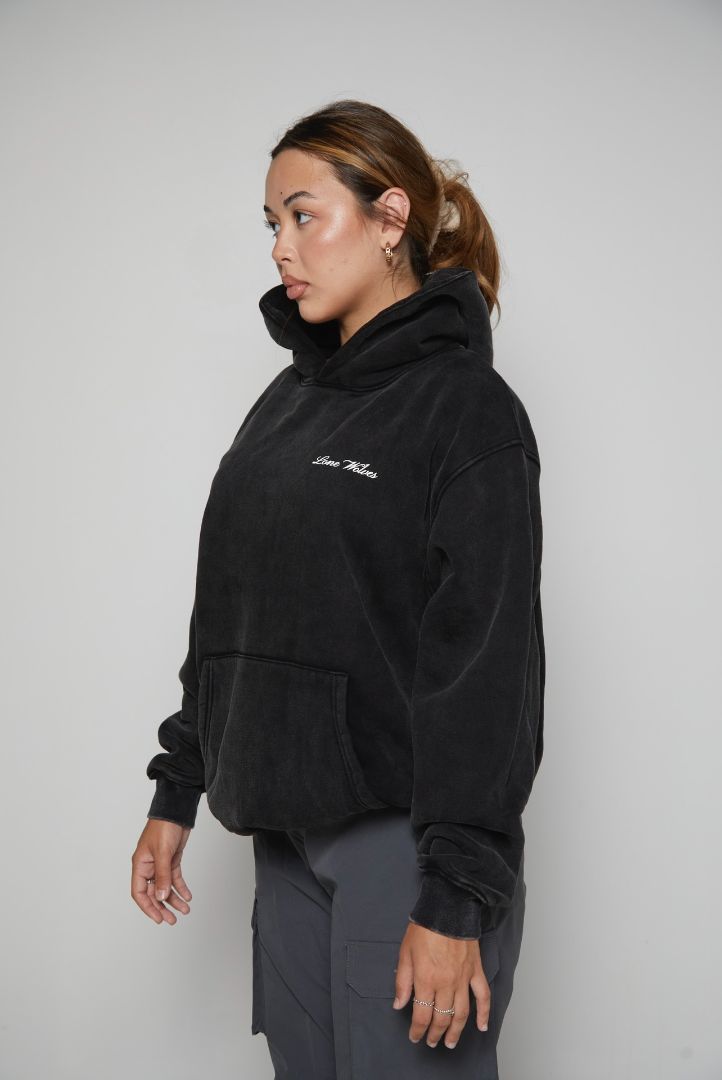 OVERSIZED DROP SHOU1DER WASHED HOODIE